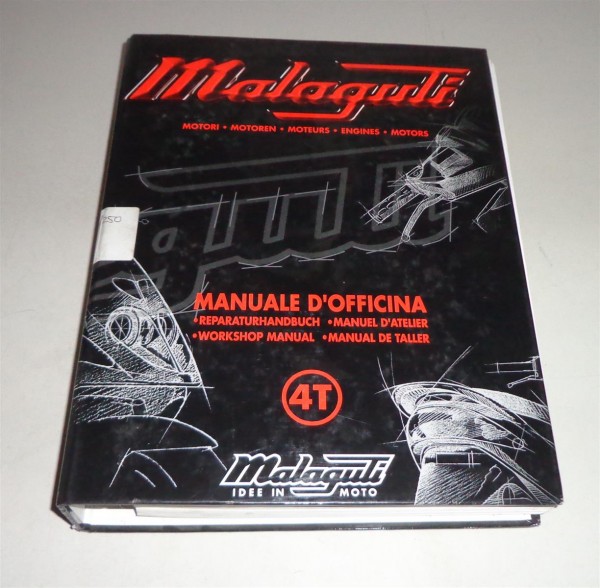 Werkstatthandbuch / Workshop Manual Malaguti Roller 4 Takt Motor 125 / 150 / 250