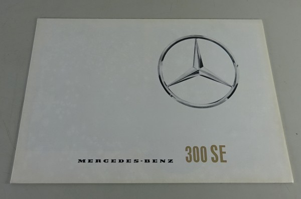 Faltprospekt / Broschüre Mercedes Benz 300 SE W112 Stand 07/1961