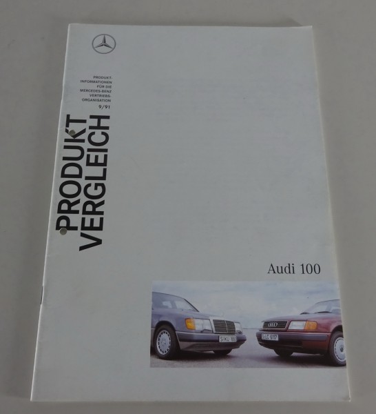 Produktvergleich Mercedes-Benz W124 vs. Audi 100 C4 Stand 09/1991