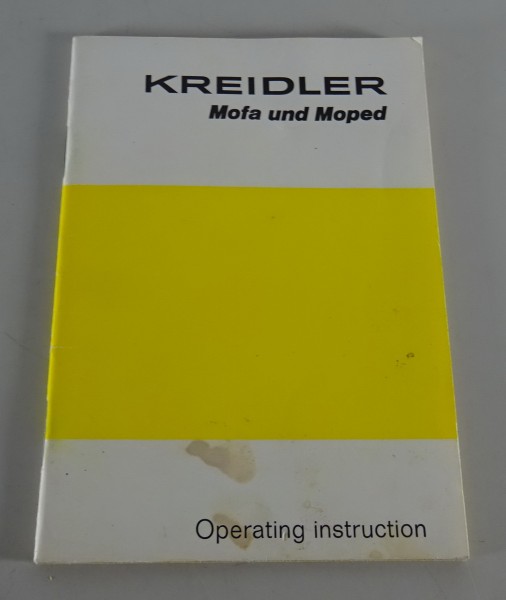 Owner´s Manual / Handbook Kreidler MF / MP Mofa + Moped Stand ca. 1970