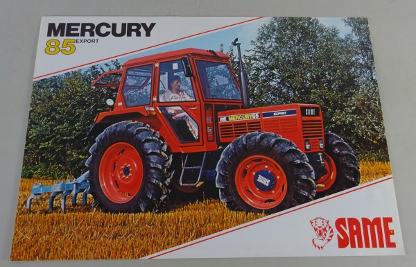Prospektblatt / Datenblatt Same Mercury 85 Export Schlepper Stand 07/1982