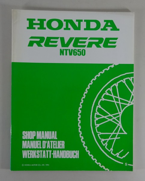 Werkstatthandbuch Ergänzung Workshop Manual Supplement Honda NTV 650 Revere 1994