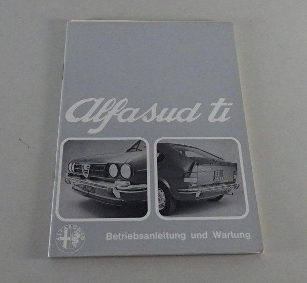 Betriebsanleitung / Handbuch Alfa Romeo Alfasud TI von 09/1977