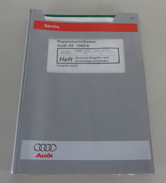 Werkstatthandbuch Audi A6 C5 Motronic Einspritz- und Zündanlage 6 Zyl. AGA 1997