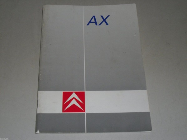 Betriebsanleitung / Handbuch Citroen AX ab 1986