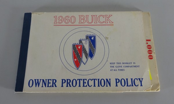 Scheckheft / Owner Protection Plan Buick Le Sabre / Electra / Invicta from 1960