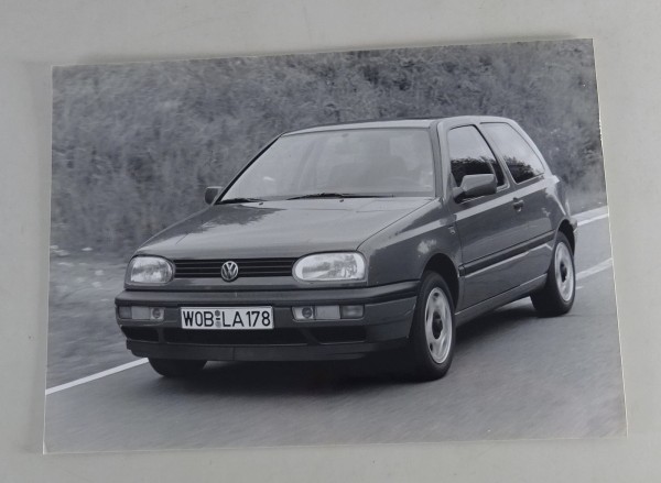 Pressefoto VW Golf 3 / III - Landstraße von 08/1991