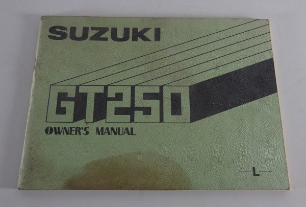 Owner's manual / Handbook Suzuki GT 250 L Sporttourer from 02/1974