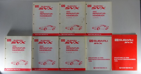 Werkstatthandbuch Subaru SVX 3,3l 4WD Stand 03/1992 6 Bände