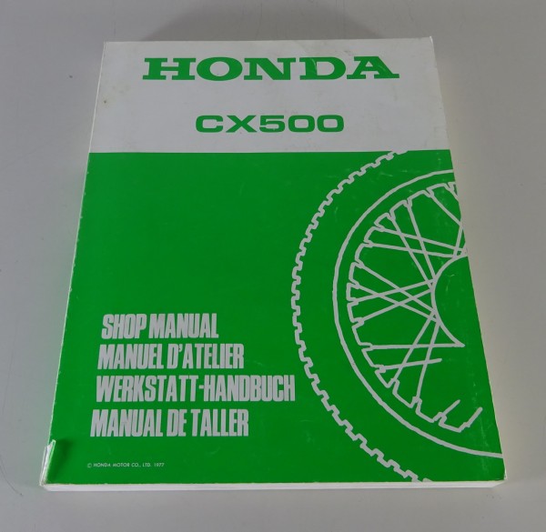 Werkstatthandbuch / Workshop Manual Honda CX 500 Typ PC 01 Stand 1977