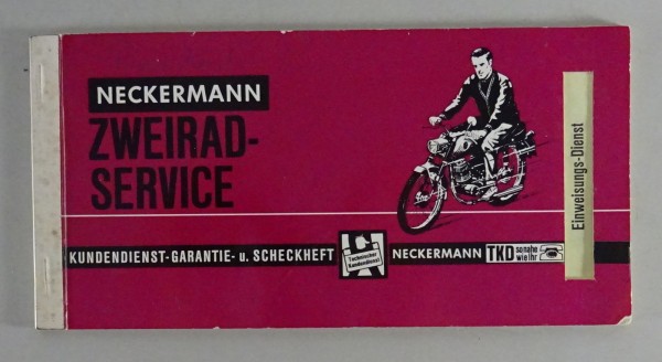 Scheckheft Neckermann Garelli Moped/Mofa 60er / 70er Jahre