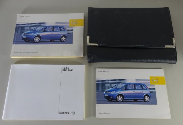 Bordmappe + Betriebsanleitung & Kurzanleitung Opel Meriva A von 09/2003