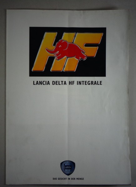 Prospekt / Faltprospekt Lancia Delta HF Integrale Stand 09/1991
