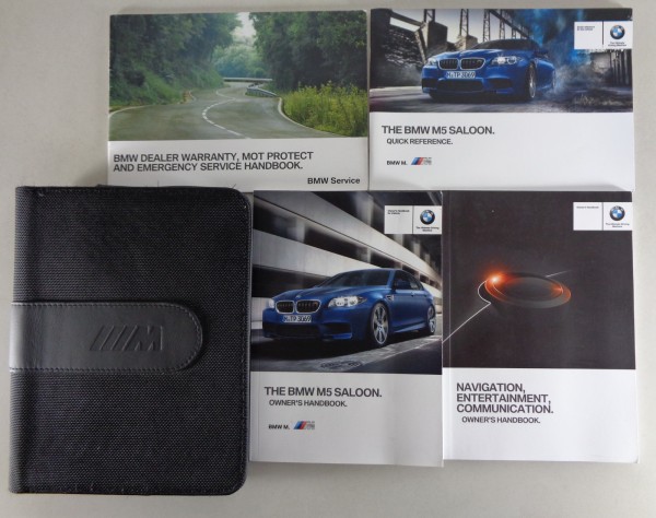 Owner's Manual / Handbook + Wallet BMW10 M5 Saloon printed 06/2013