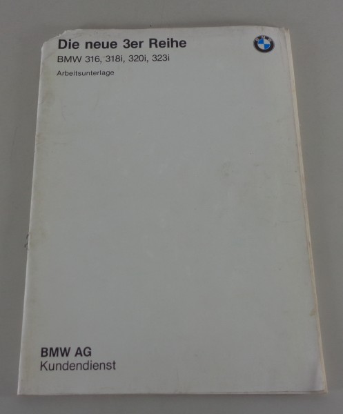 Schulungsunterlage Seminar BMW 3er E30 316 / 318i / 320i / 323i von 1982