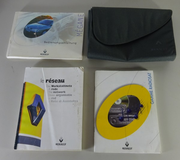 Bordmappe mit Betriebsanleitung / Handbuch Renault Megane Stand 06/2000