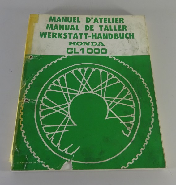 Werkstatthandbuch / Manual de Taller Honda GL 1000 Goldwing von 1975
