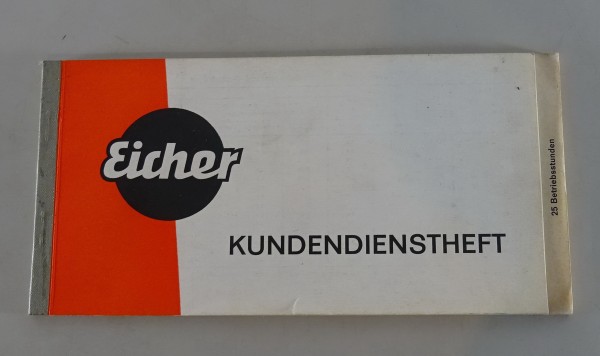 Scheckheft Eicher Trecker / Schlepper - blanko von 07/1964