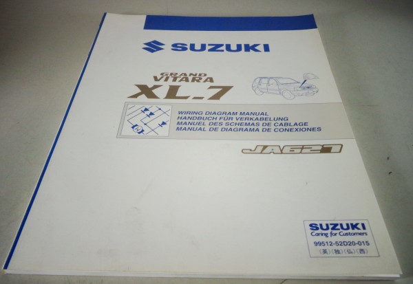 Werkstatthandbuch Elektrik / Schaltpläne Suzuki Grand Vitara / XL7 Stand 07/2003