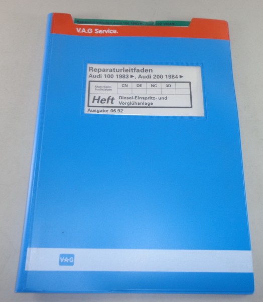 Werkstatthandbuch Audi 100 Typ 44 Diesel Vorglühanlage