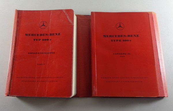 Teilekatalog Mercedes Benz W186 300 c Adenauer Original von 1956