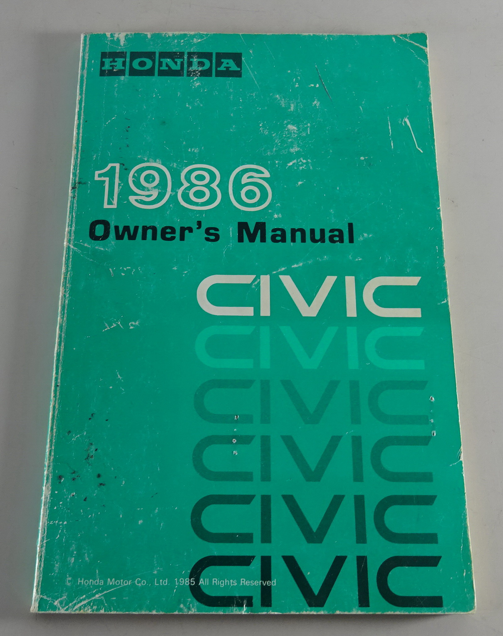 Owner´s Manual / Handbook Honda Civic US-Modell From 1986 | PK-Buch