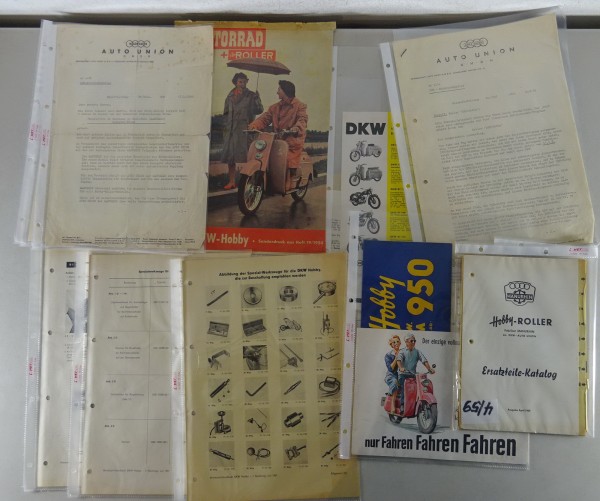 Literatur- und Werbemittelkonvolut DKW Hobby von 1953 - 1959