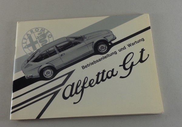 Betriebsanleitung / Handbuch Alfa Romeo Alfetta GT 1.8 von 7/1974