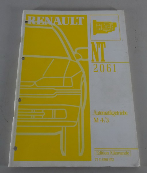 Werkstatthandbuch Renault Automatikgetriebe Typ NT2061 Stand 93