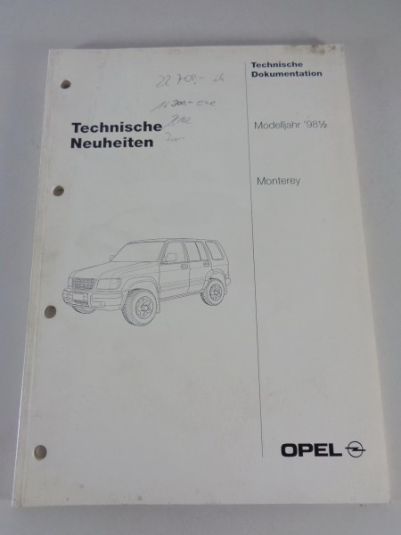 Fahrzeugvorstellung / Technische Neuheiten Opel Monterey Modelljahr 1998 1/2