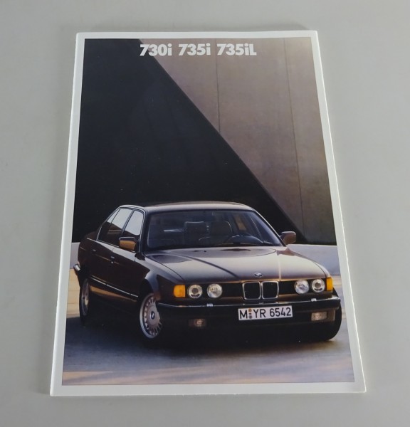 Broschyr BMW 7-Serie E32 730i / 735i / 735iL utgava 01/1989