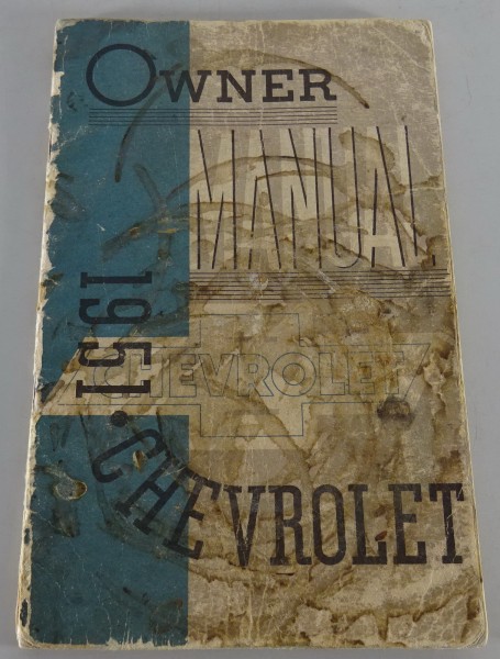 Owner´s Manual / Handbook Chevrolet Special + Deluxe Stand 1951