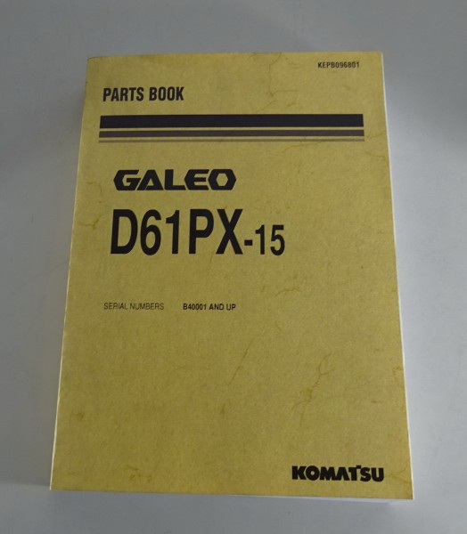 Parts Catalogue / Teilekatalog Komatsu Planierraupe Galeo D61PX-15 Stand 11/2005
