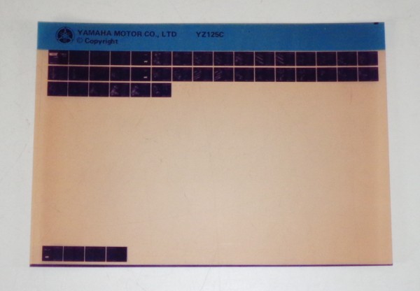 Microfich Parts Catalogue / Ersatzteilkatalog Yamaha YZ 125 C Stand 1970er