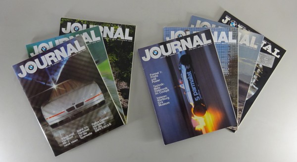 Magazin - BMW Journal 7 Hefte u. a. mit BMW GS 80/E21 323i Schnitzer von 1980/81