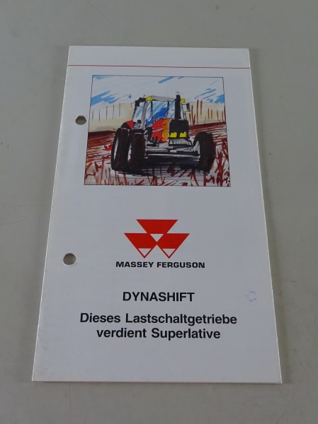 Faltprospekt Massey Ferguson Dynashift-Getriebe