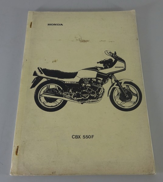 Kundendienst Schulungsunterlage Honda CBX 550 F Stand 11/1981