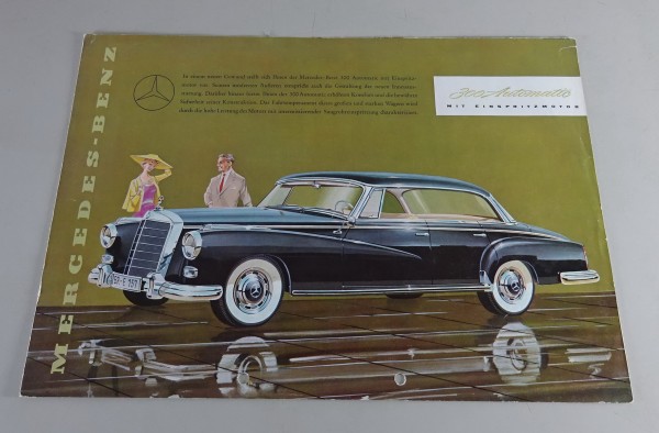 Prospekt / Broschüre Mercedes-Benz 300d Automatic W189 Stand 1957