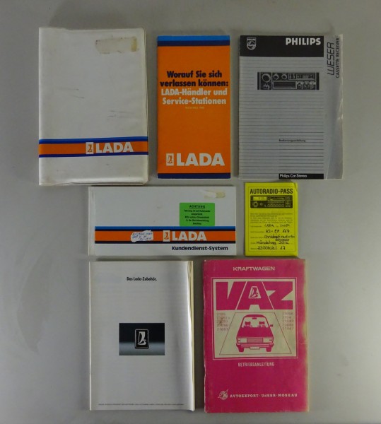 Bordmappe + Betriebsanleitung Lada 2105 Limousine / 2104 Kombi Stand 1988