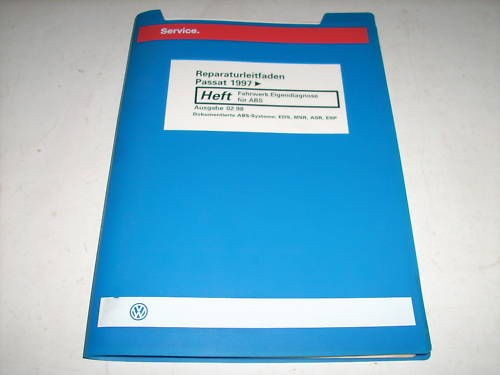 Werkstatthandbuch VW Passat B 5 Fahrwerk Eigendiagnose