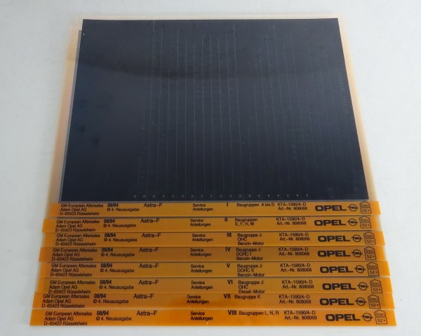 Microfich Werkstatthandbuch / Reparaturleitfaden Opel Astra F Stand 08/1994