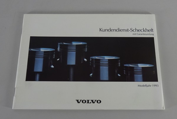 Scheckheft blanko Volvo 940 / 960 / 440 / 460 / 480 / 240 / 850 Stand 06/1992