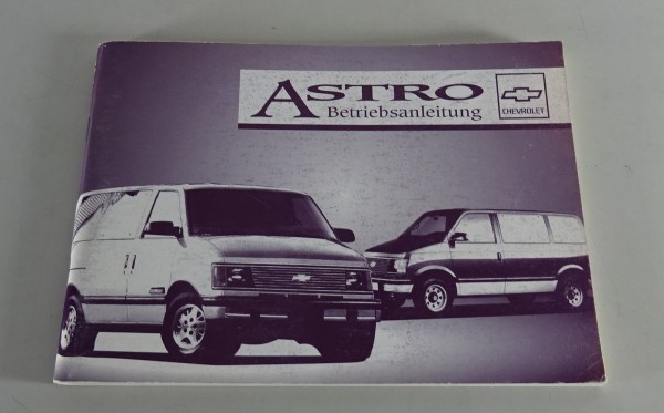 Betriebsanleitung Handbuch Chevrolet Astro Stand 1994