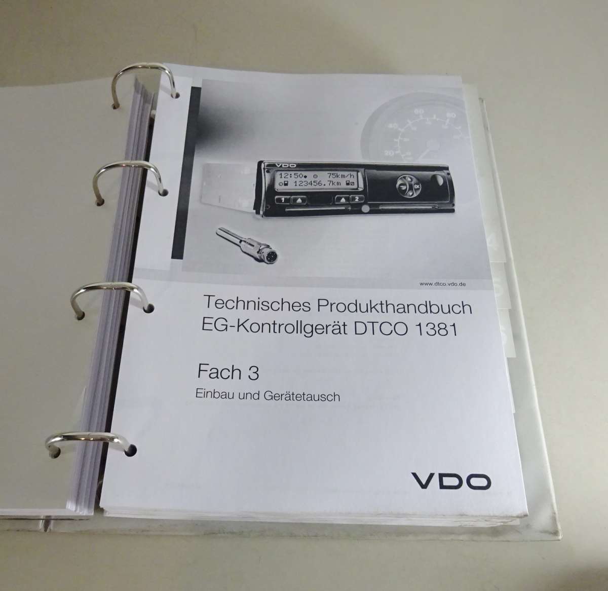 Technisches Handbuch VDO Digitaler Tachograph DCTO 2.0 von 2012 PKBuch