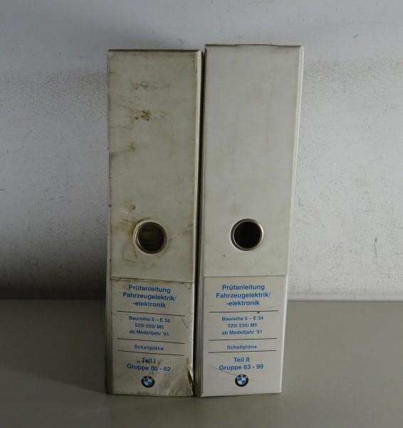 Werkstatthandbuch Elektrik / Schaltpläne BMW 5er E34 incl. M5 Modelljahr 1991