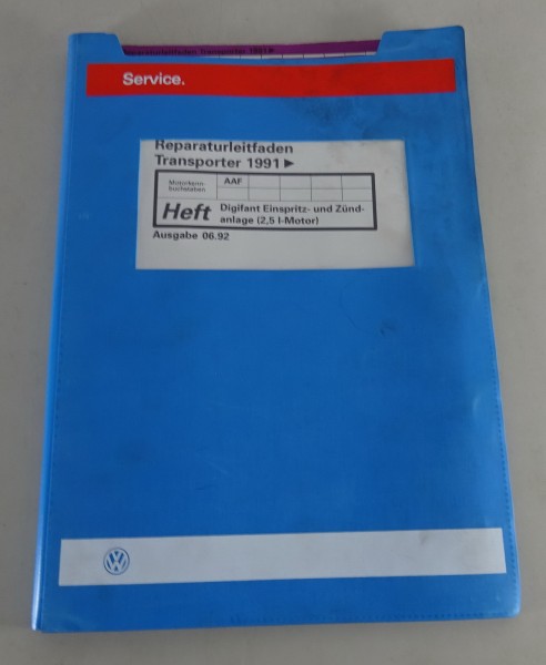 Werkstatthandbuch VW Transporter T4 Digifant Einspritz- & Zündanlage 2,5l