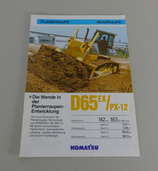 Prospekt / Broschüre Komatsu Planierraupe D65 EX / PX-12