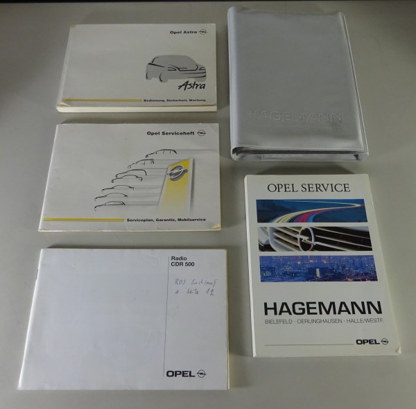 Bordmappe + Betriebsanleitung / Handbuch Opel Astra G inkl. Cabrio Stand 08/2001