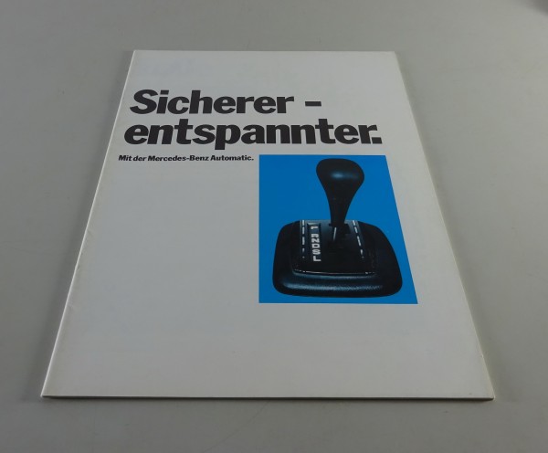 Prospekt Mercedes-Benz Automatikgetriebe in W114 / W115 / R107 / C107 v. 10/1974