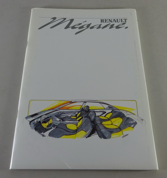 Pressemappe Renault Mégane 3,0 Liter V6 Turbo 250PS Prototyp Stand 09/1988